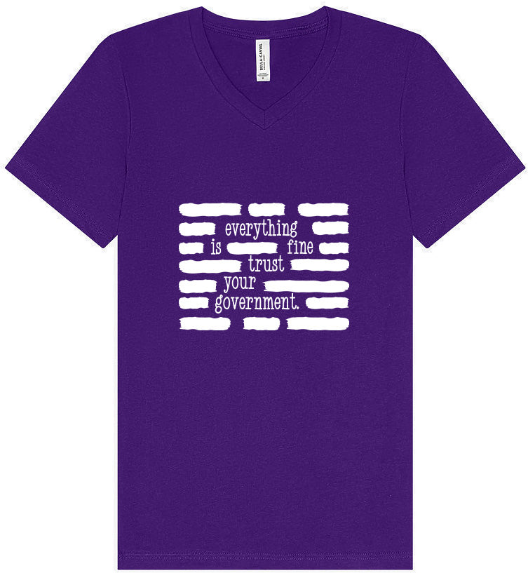 Trust Your Government Unisex V-Neck Shirt