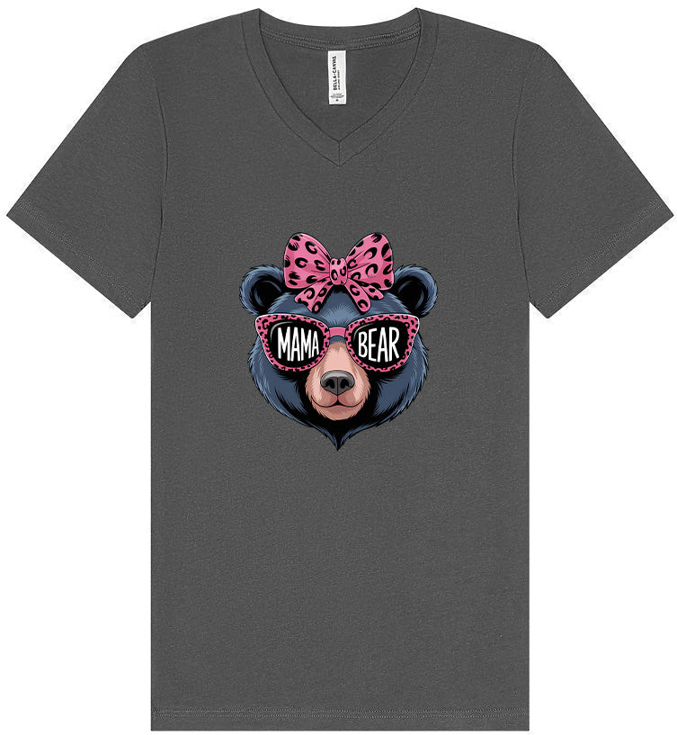 Stylish Mama Bear Unisex V-Neck Shirt