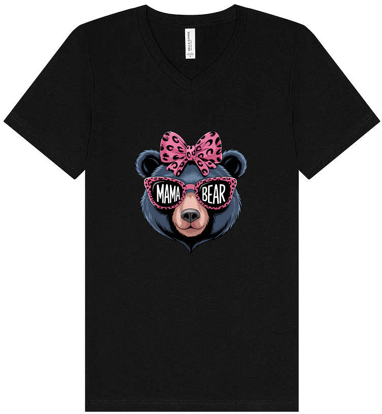 Stylish Mama Bear Unisex V-Neck Shirt