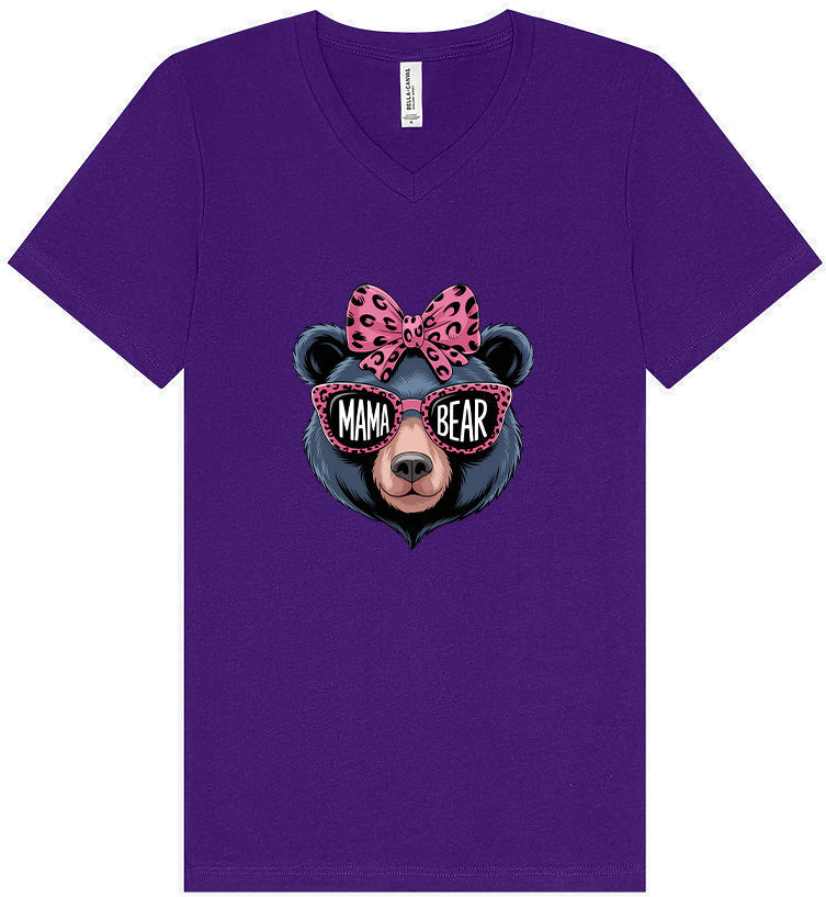 Stylish Mama Bear Unisex V-Neck Shirt