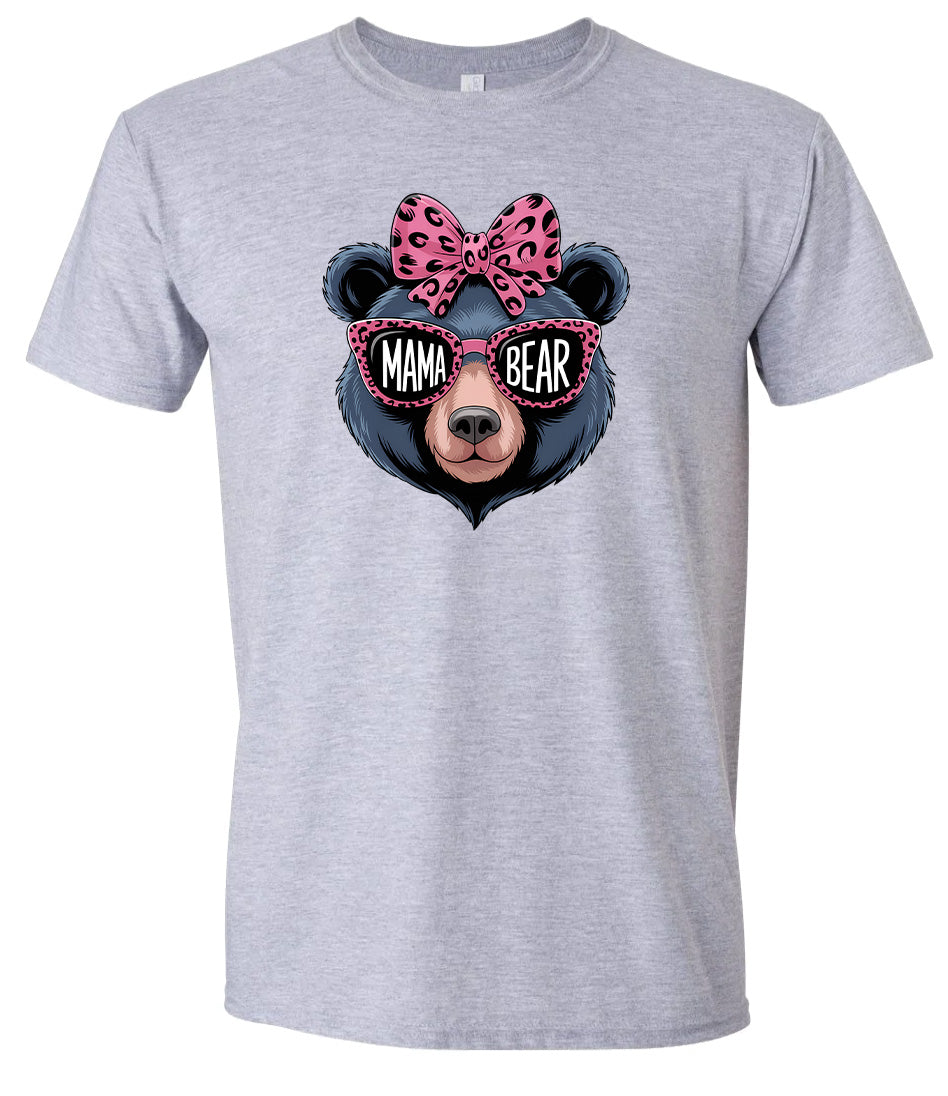 Stylish Mama Bear Adult Gildan Soft Shirt