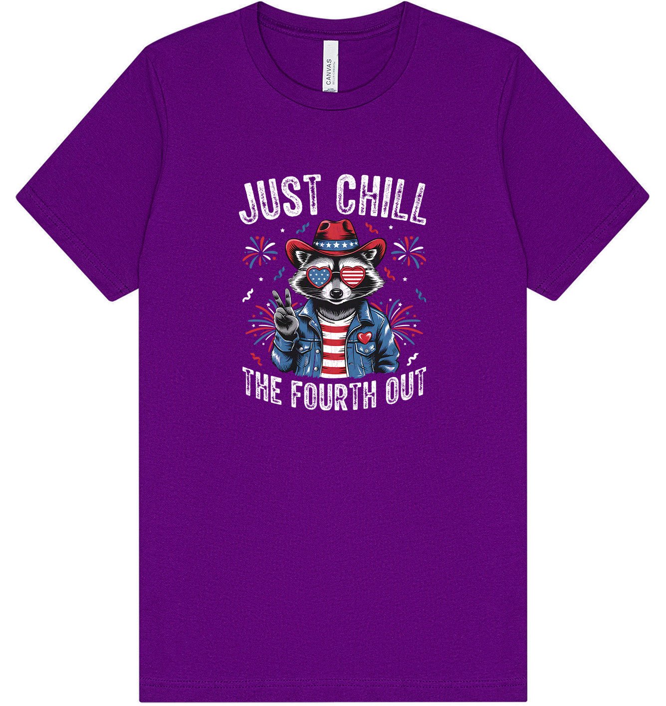 Chill the Fourth Out Adult Bella Canvas Shirt