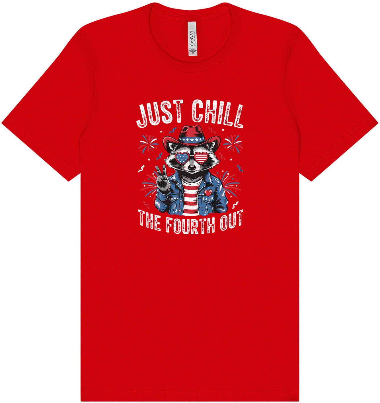 Chill the Fourth Out Adult Bella Canvas Shirt