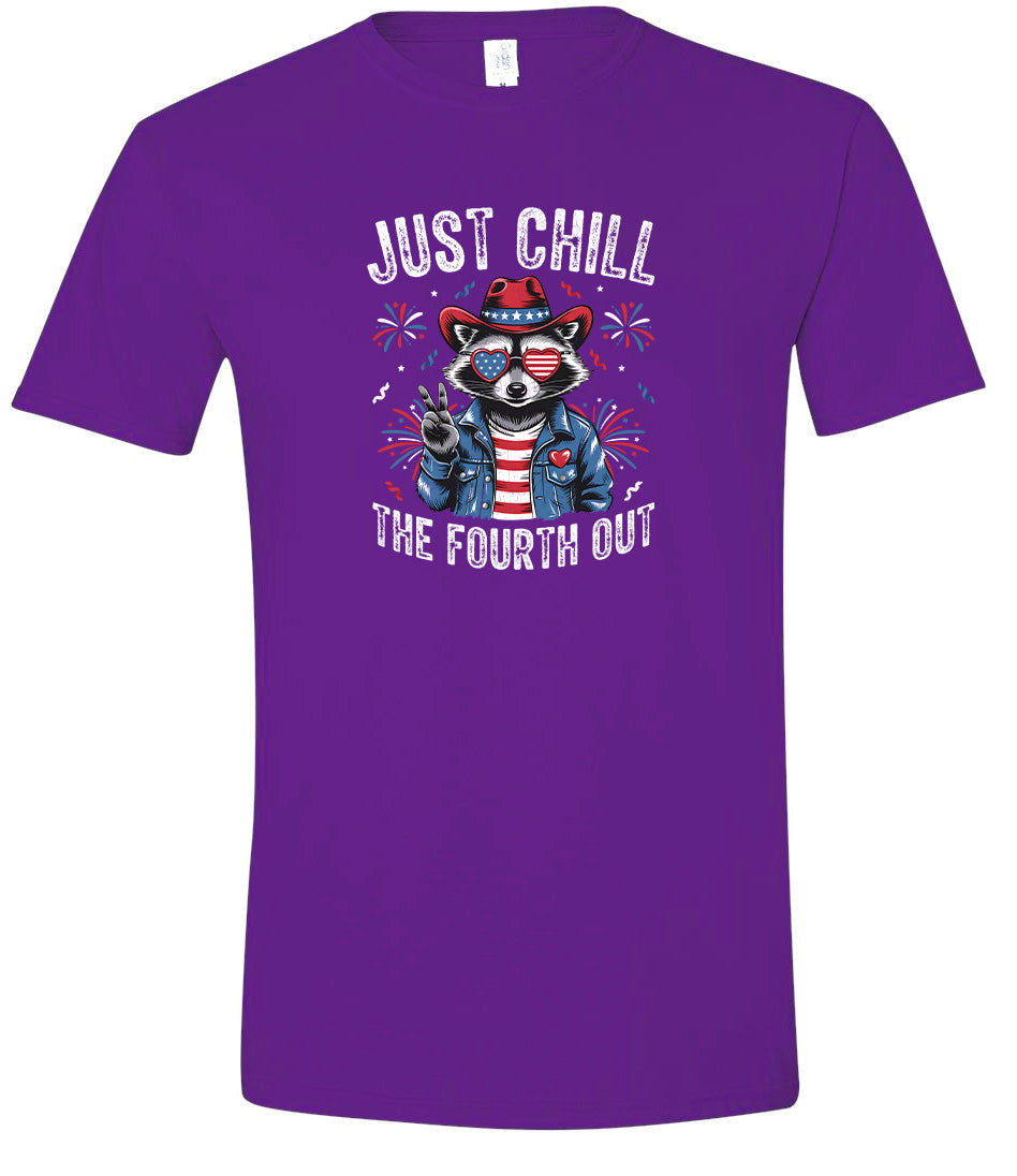 Chill the Fourth Out Adult Gildan Soft Shirt