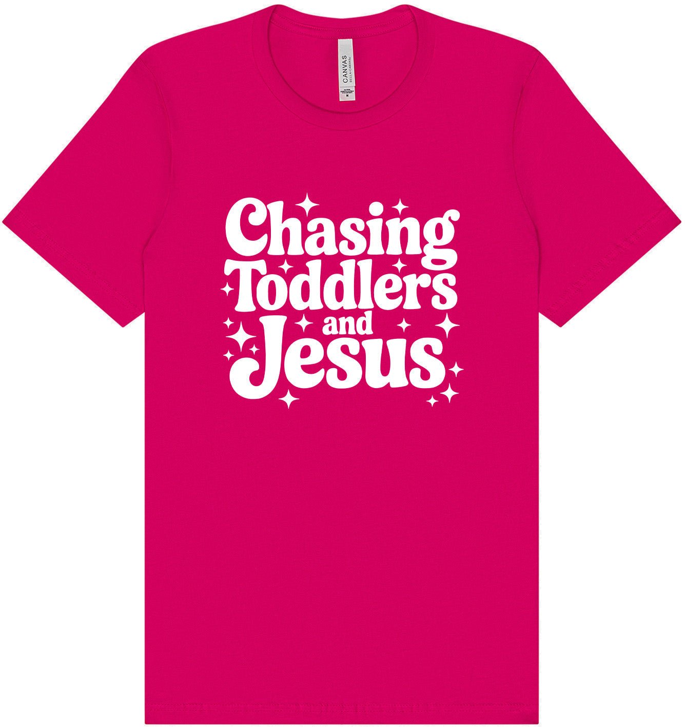 Chasing Toddlers and Jesus Adult Bella Canvas Shirt