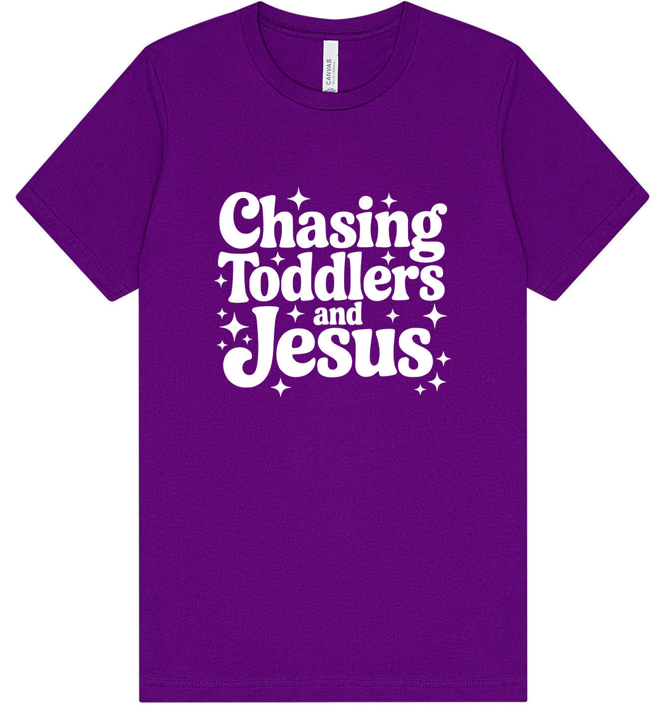 Chasing Toddlers and Jesus Adult Bella Canvas Shirt