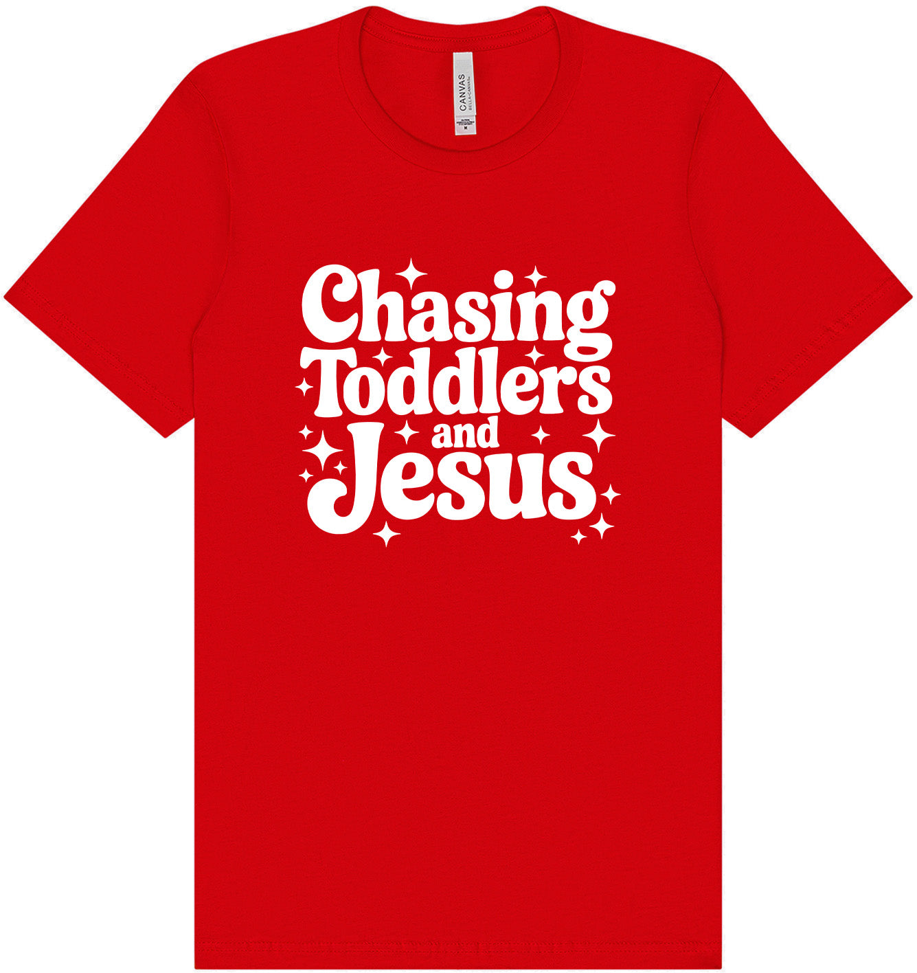 Chasing Toddlers and Jesus Adult Bella Canvas Shirt