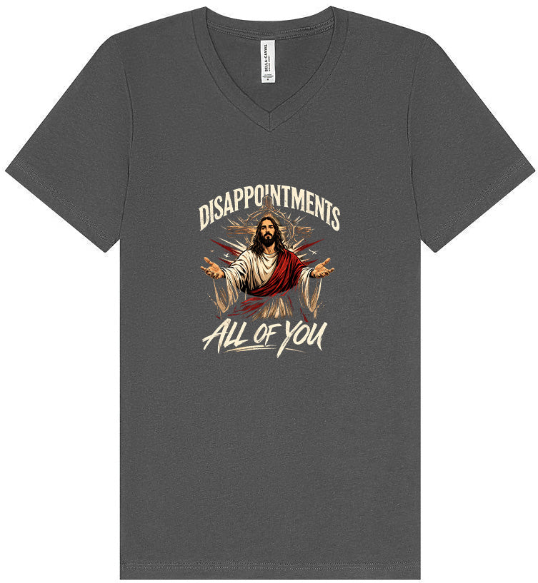Jesus Disappointments Unisex V-Neck Shirt