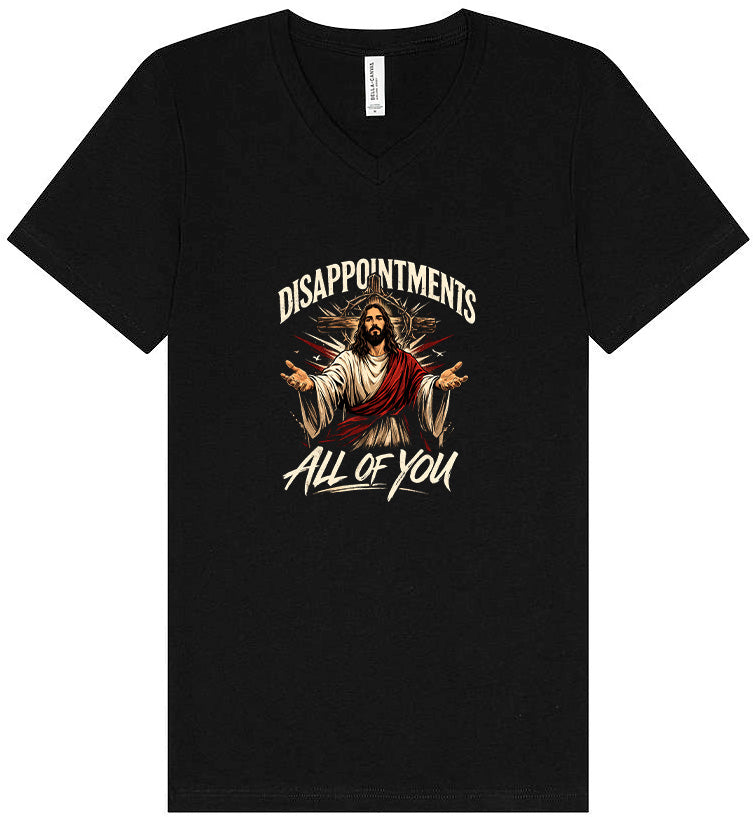 Jesus Disappointments Unisex V-Neck Shirt