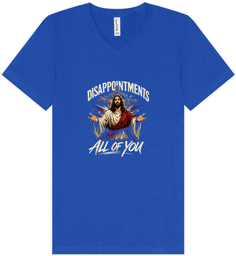 Jesus Disappointments Unisex V-Neck Shirt