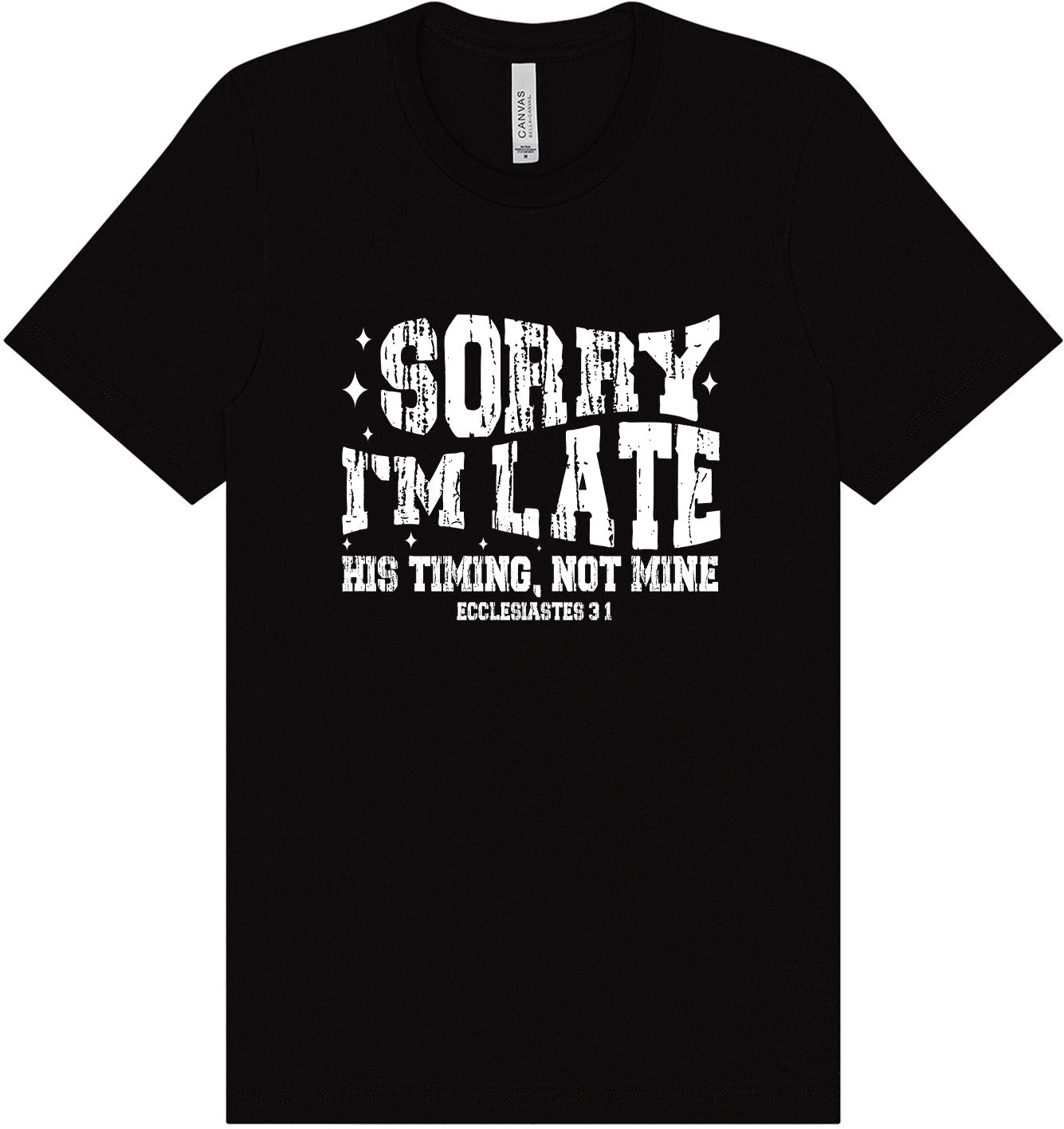 His Timing, Not Mine Adult Bella Canvas Shirt