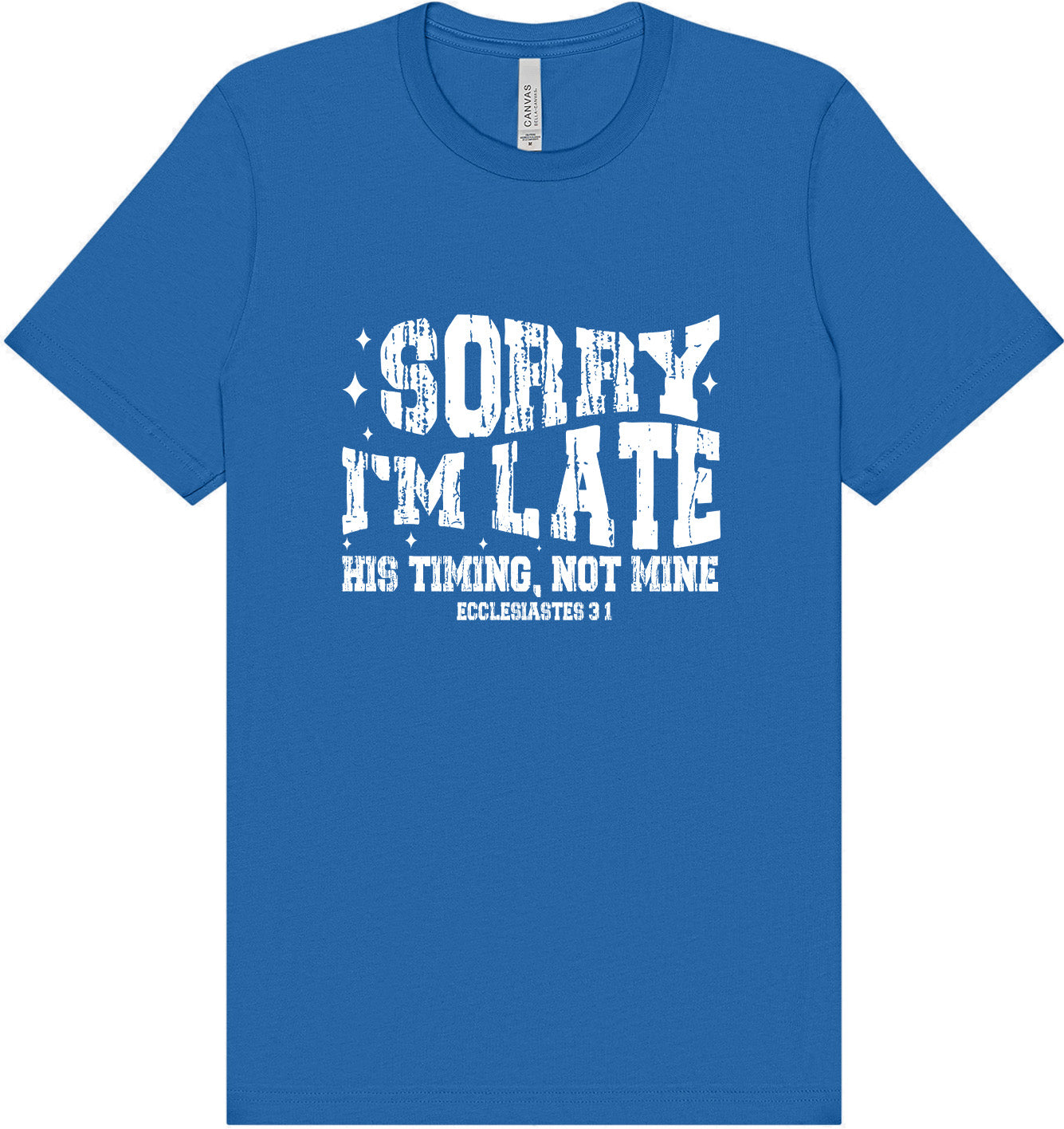 His Timing, Not Mine Adult Bella Canvas Shirt