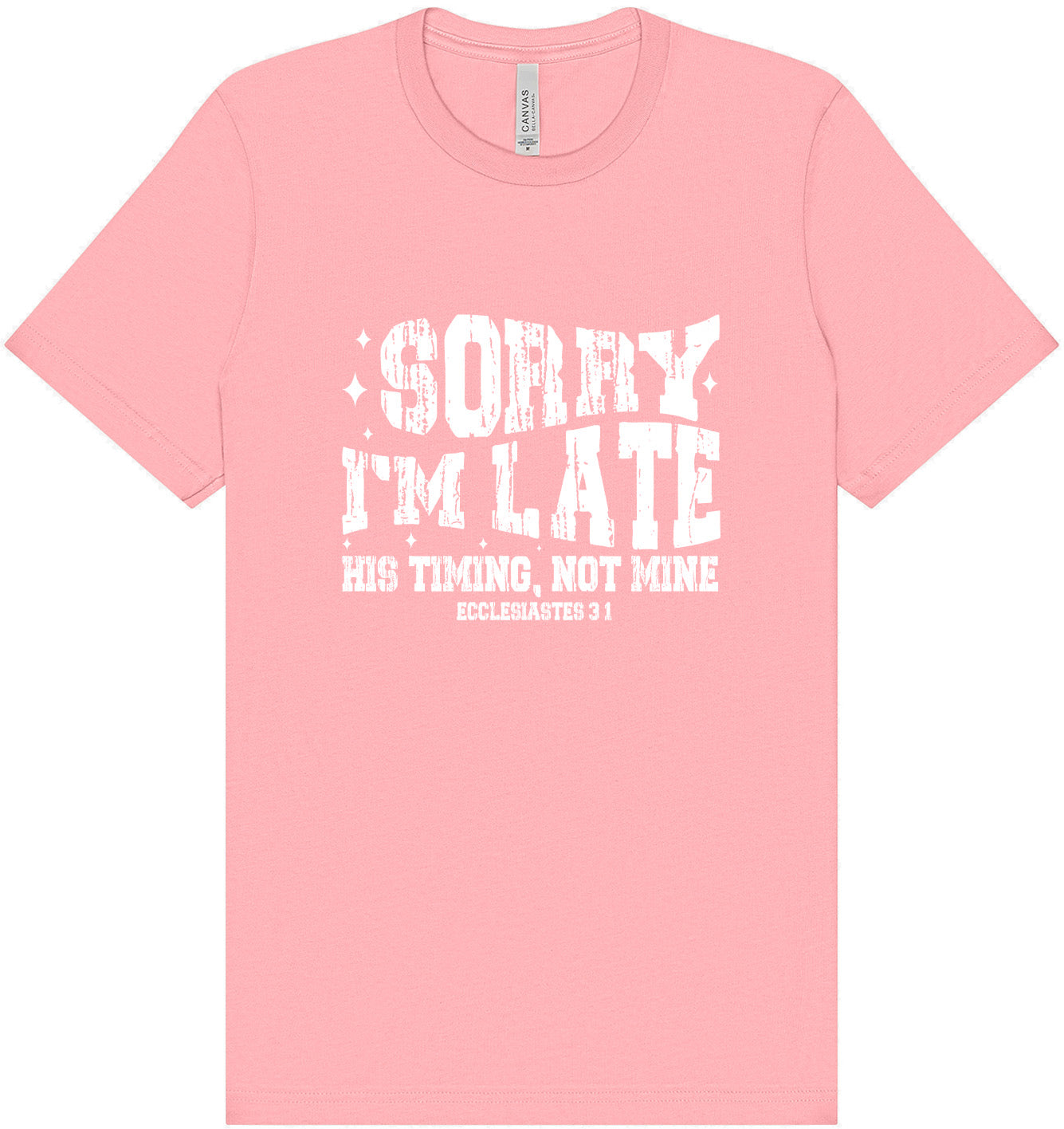 His Timing, Not Mine Adult Bella Canvas Shirt