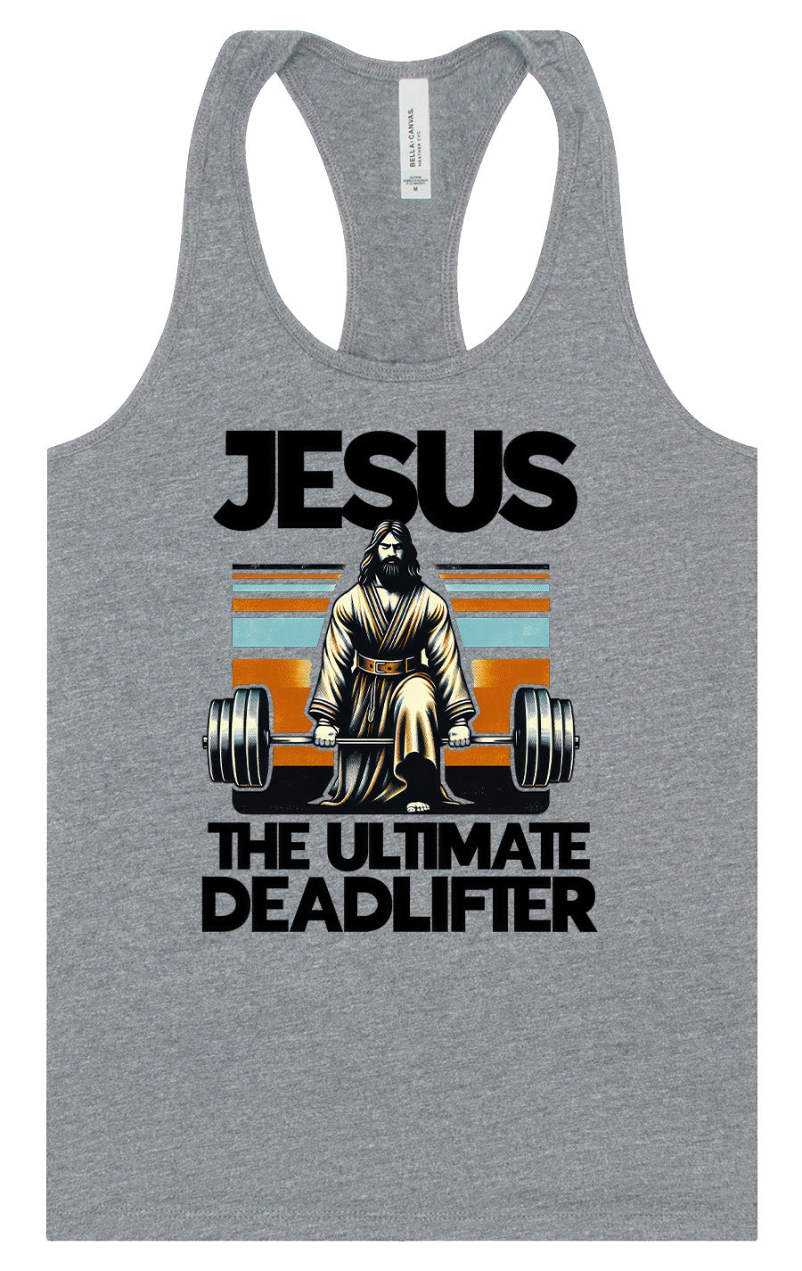 Jesus, the Ultimate Deadlifter Women's Racerback Tank