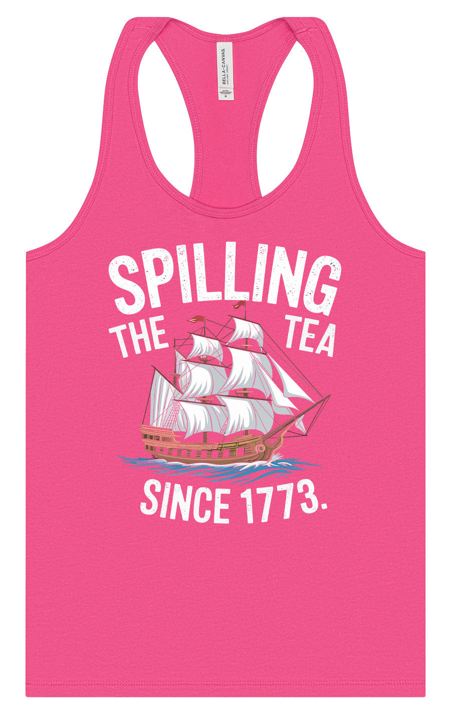 Spilling the Tea Since 1773 Women's Racerback Tank