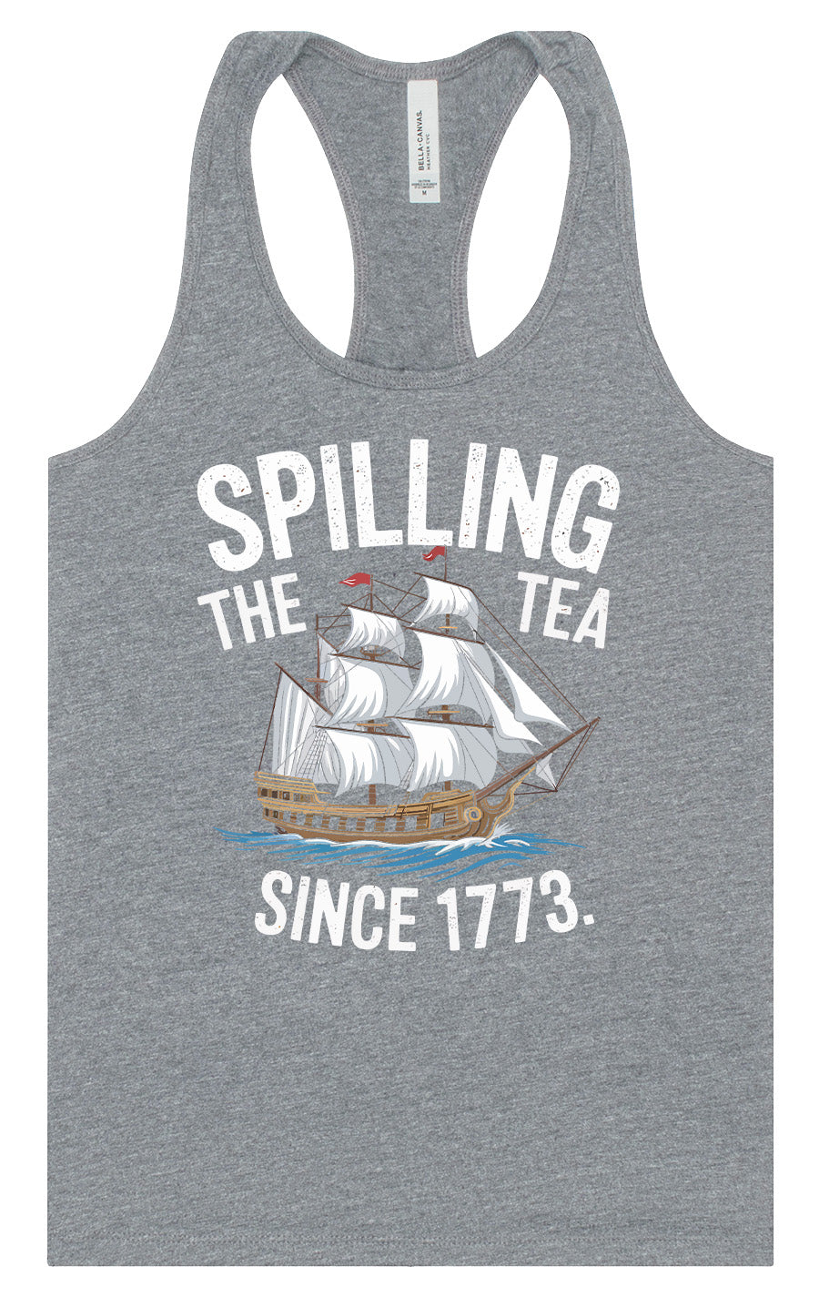 Spilling the Tea Since 1773 Women's Racerback Tank