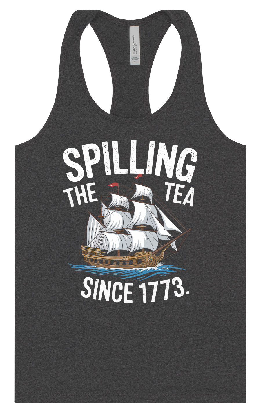 Spilling the Tea Since 1773 Women's Racerback Tank