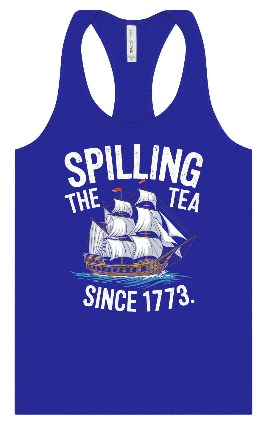 Spilling the Tea Since 1773 Women's Racerback Tank