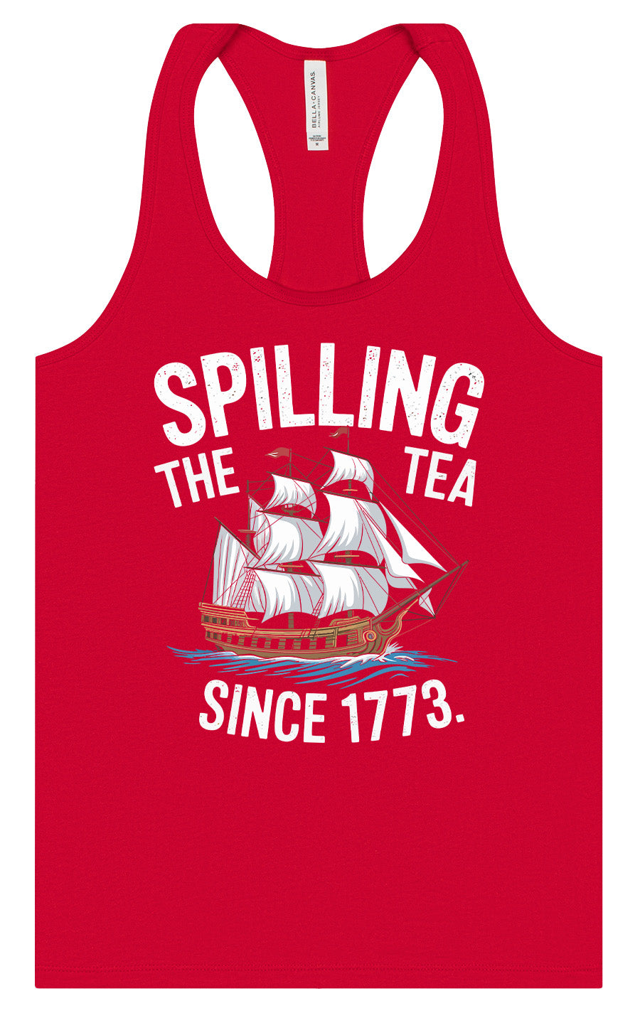 Spilling the Tea Since 1773 Women's Racerback Tank