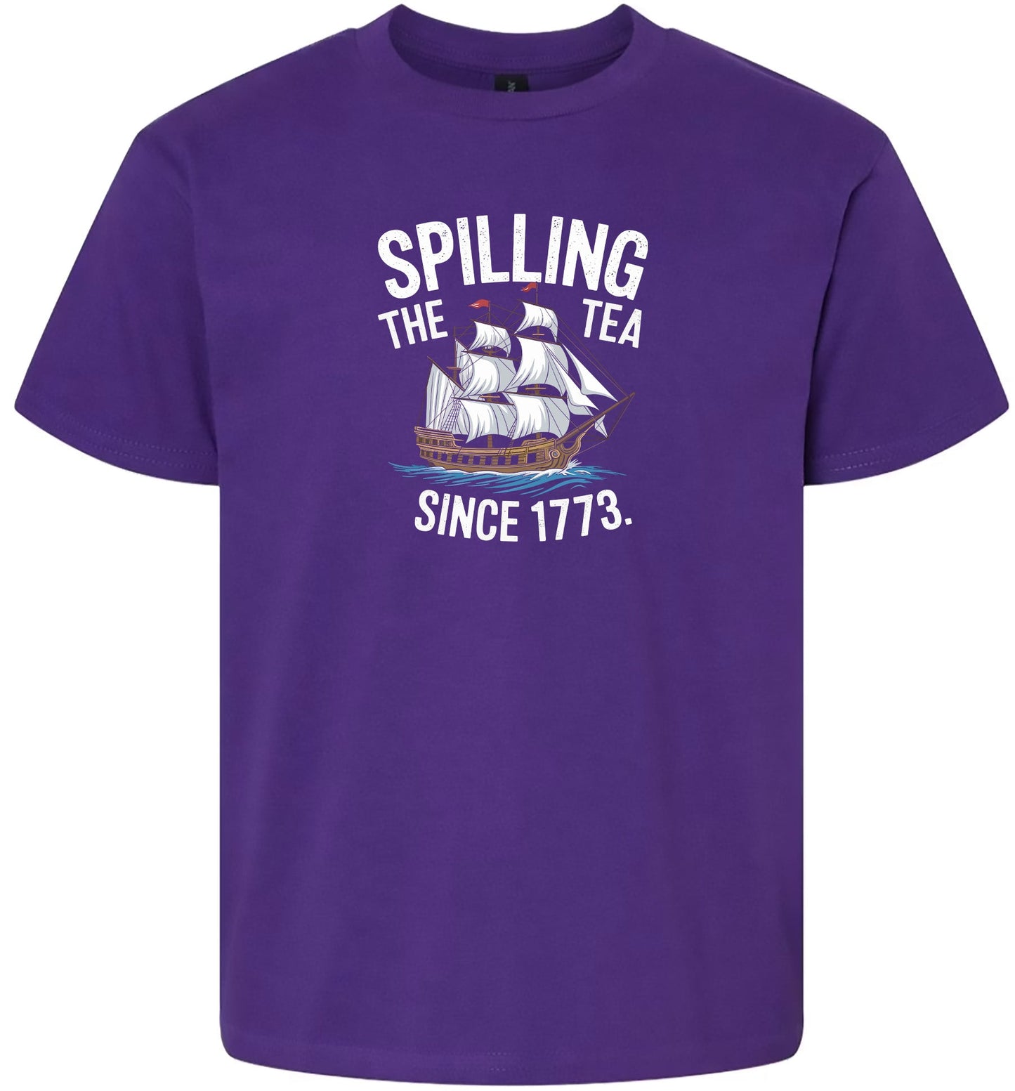 Spilling the Tea Since 1773 Children's Gildan Soft Shirt
