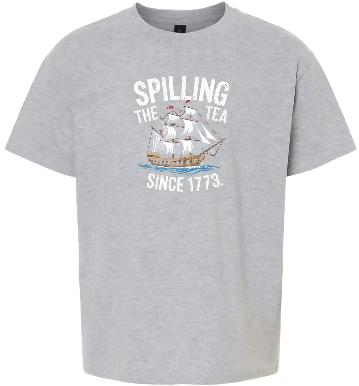 Spilling the Tea Since 1773 Children's Gildan Soft Shirt