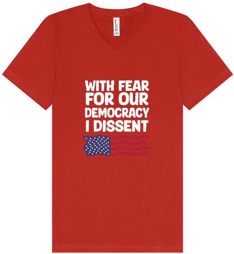 I Dissent Unisex V-Neck Shirt