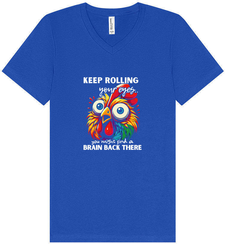 Chicken Brain Unisex V-Neck Shirt