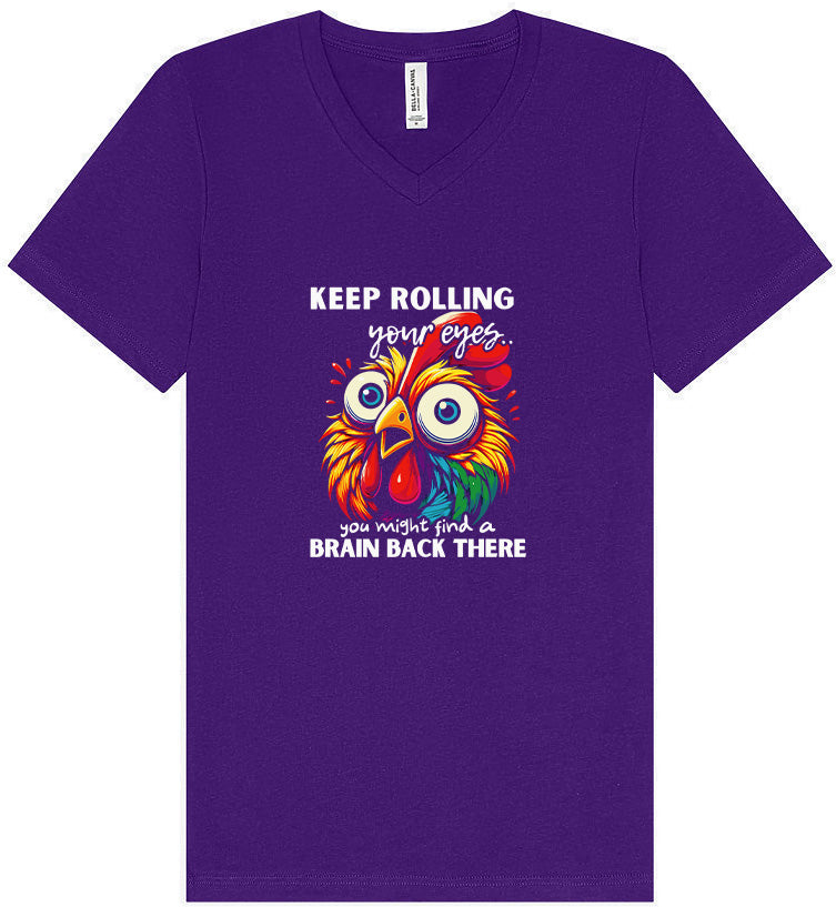Chicken Brain Unisex V-Neck Shirt
