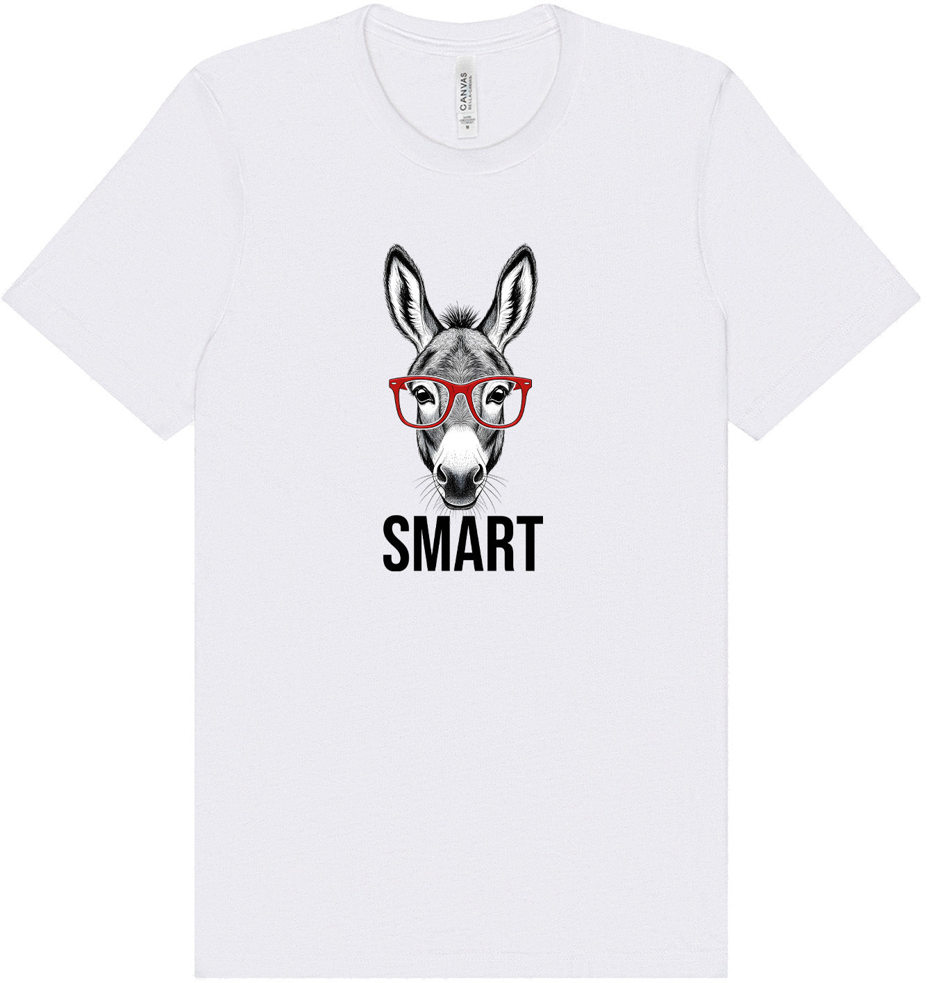 Smart Donkey Adult Bella Canvas Shirt
