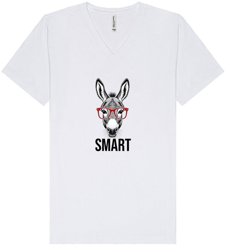 Smart Donkey Unisex V-Neck Shirt