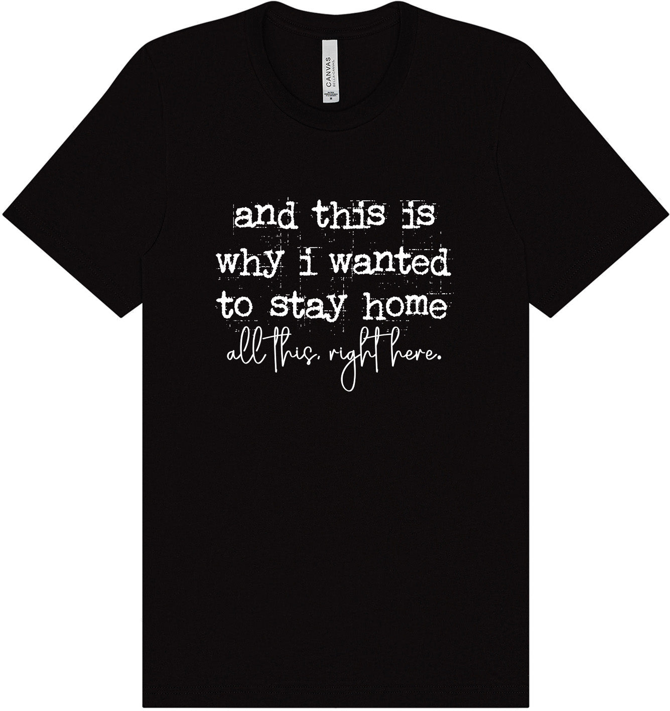 This is Why I Wanted to Stay Home Adult Bella Canvas Shirt