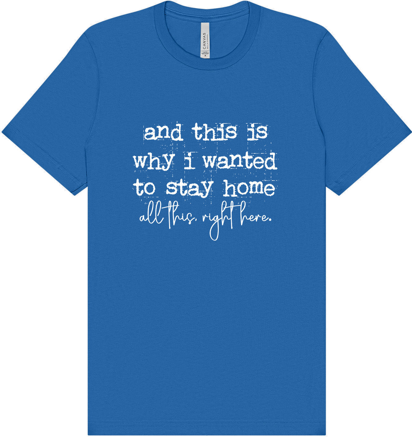 This is Why I Wanted to Stay Home Adult Bella Canvas Shirt