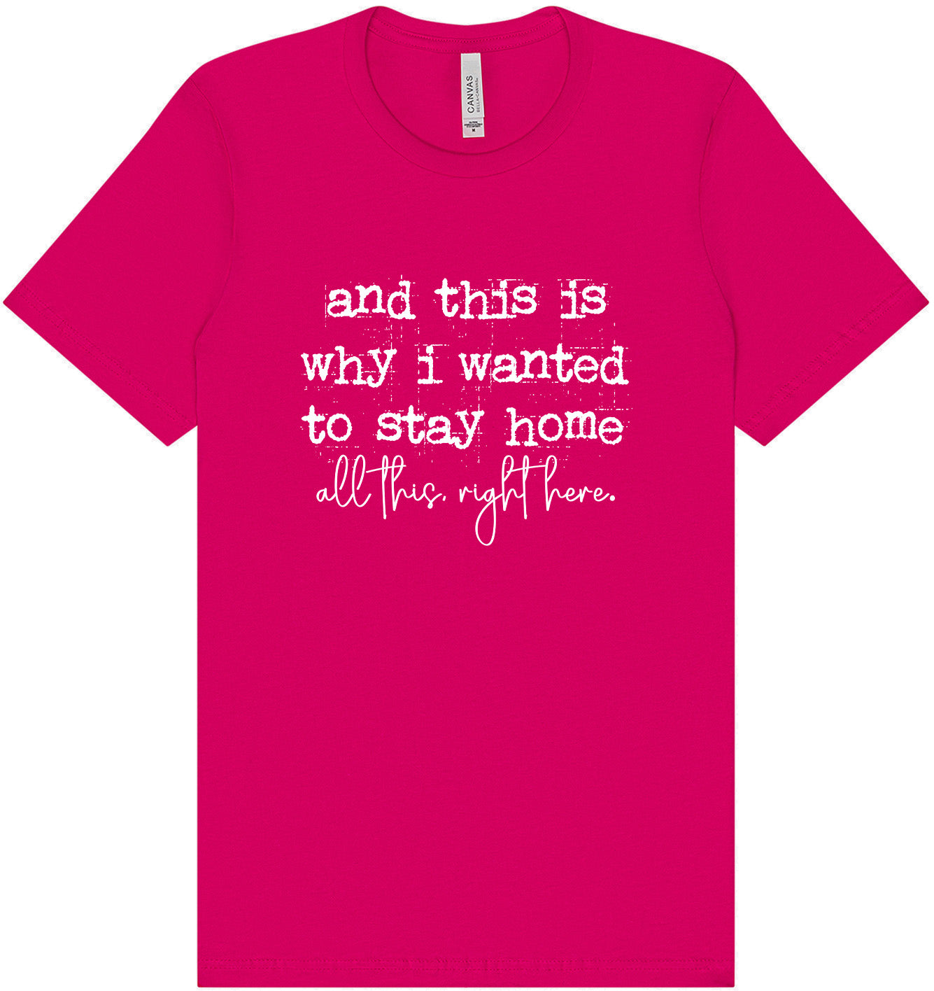 This is Why I Wanted to Stay Home Adult Bella Canvas Shirt