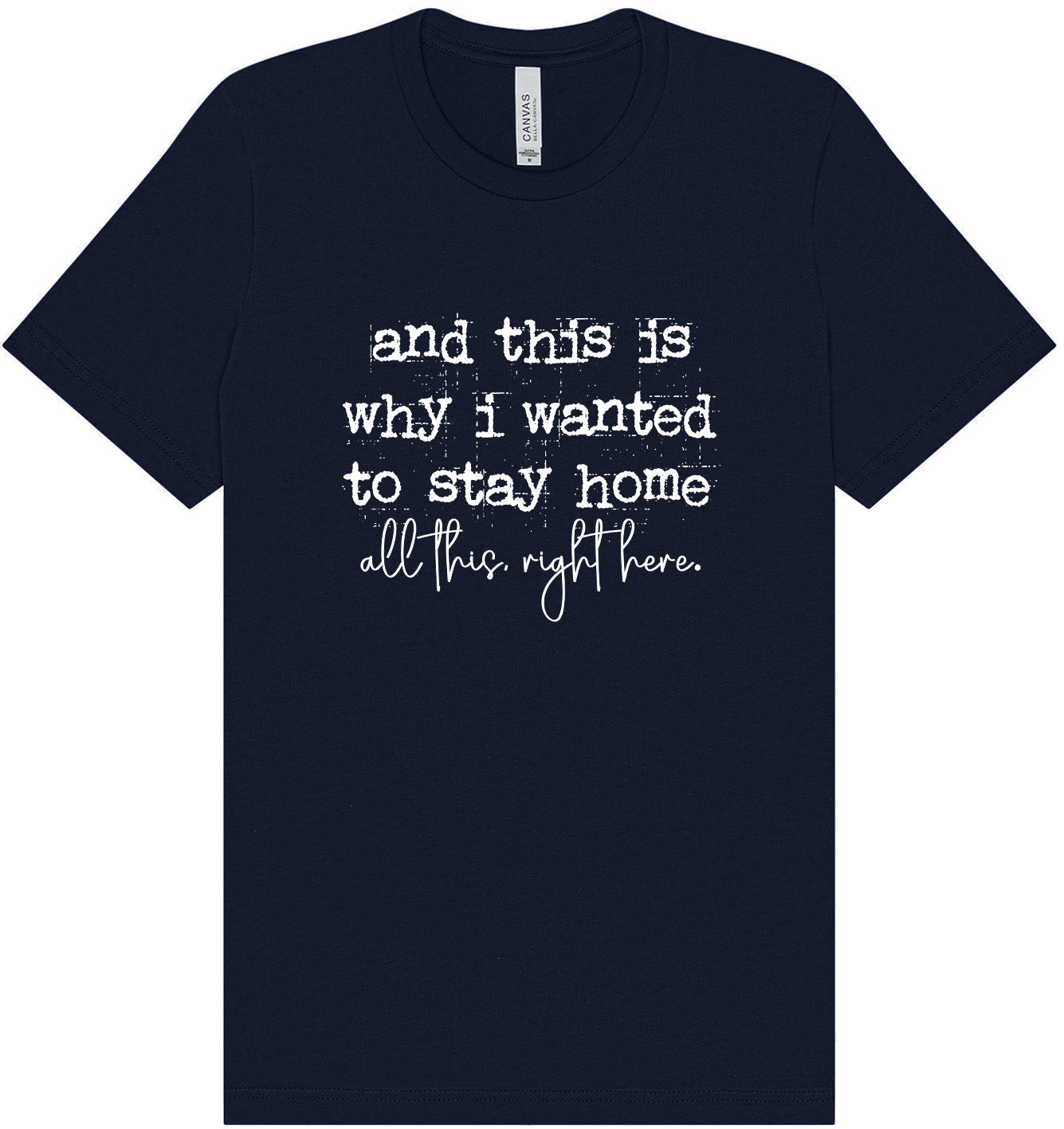 This is Why I Wanted to Stay Home Adult Bella Canvas Shirt