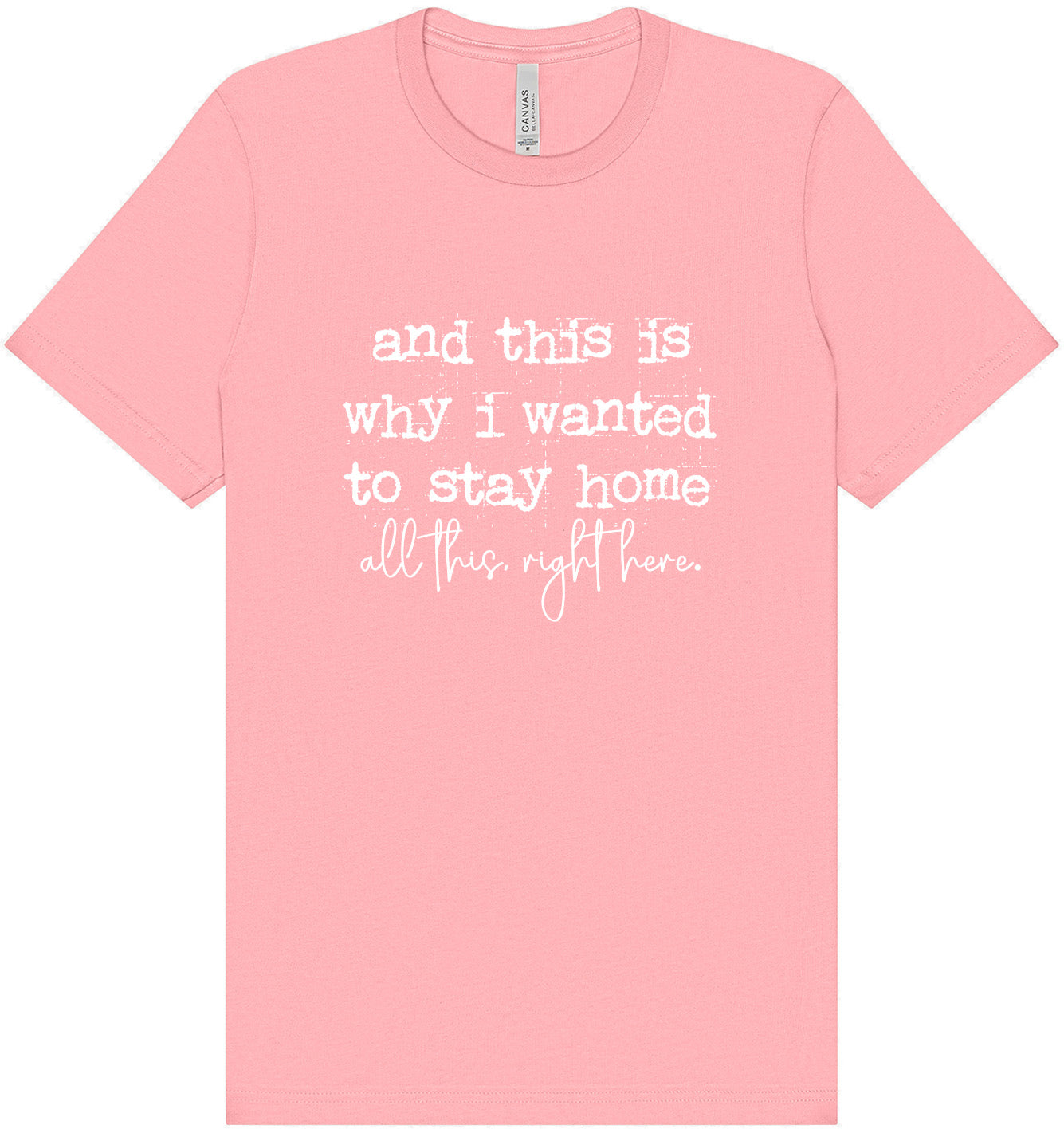 This is Why I Wanted to Stay Home Adult Bella Canvas Shirt