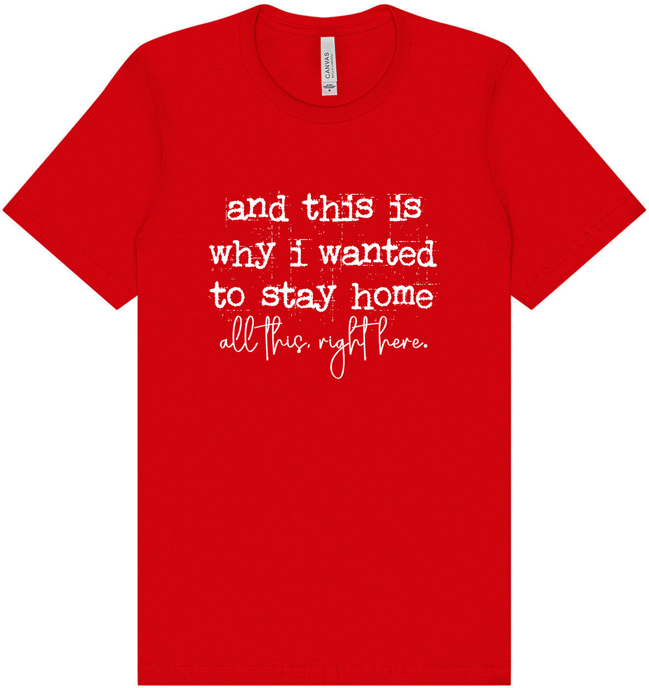 This is Why I Wanted to Stay Home Adult Bella Canvas Shirt