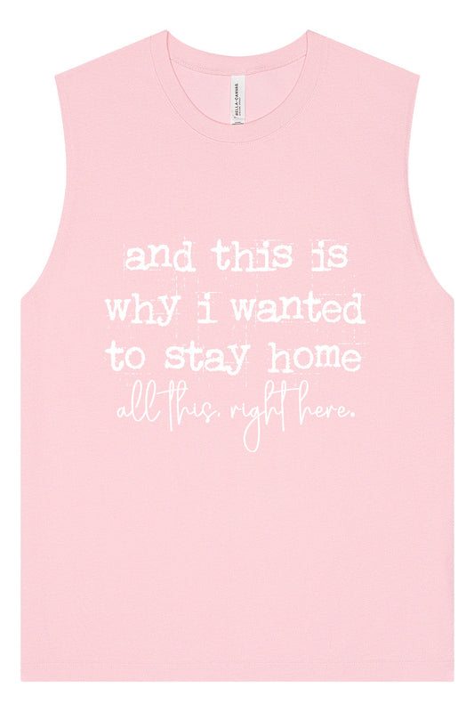 This is Why I Wanted to Stay Home Muscle Tank