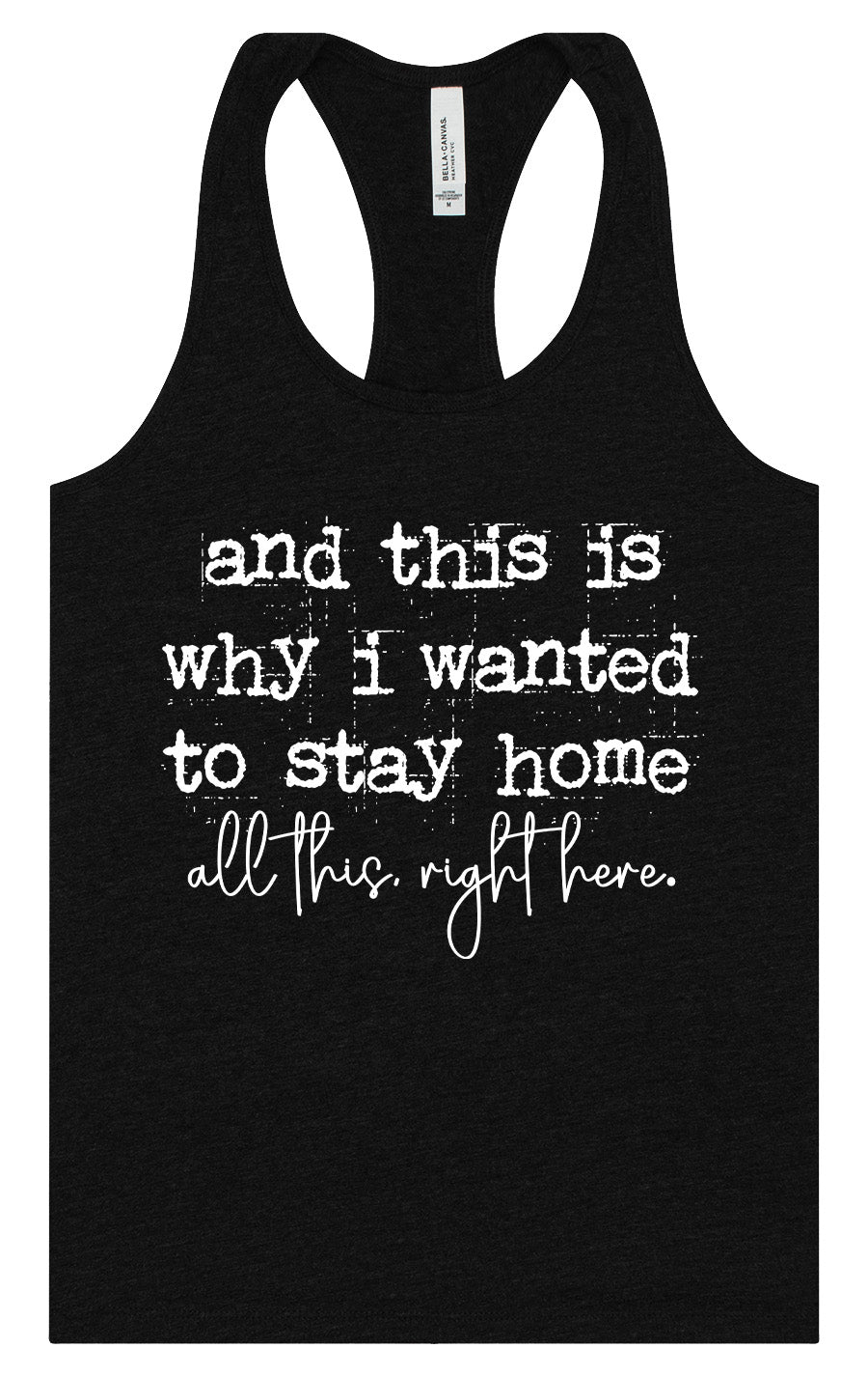 This is Why I Wanted to Stay Home Women's Racerback Tank