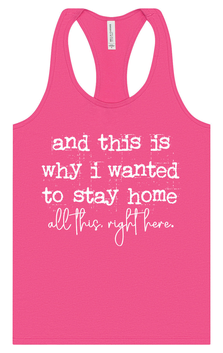 This is Why I Wanted to Stay Home Women's Racerback Tank