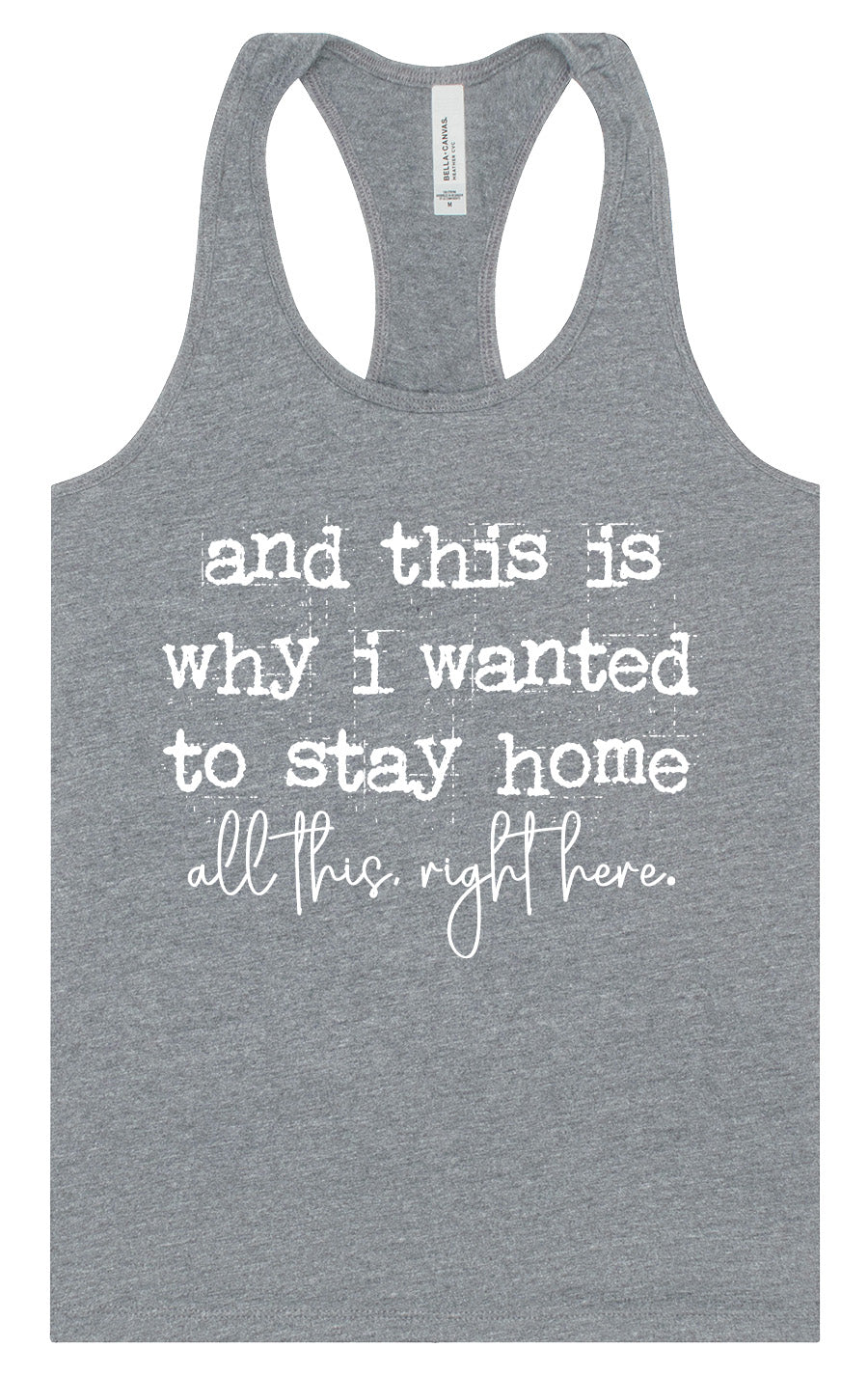 This is Why I Wanted to Stay Home Women's Racerback Tank