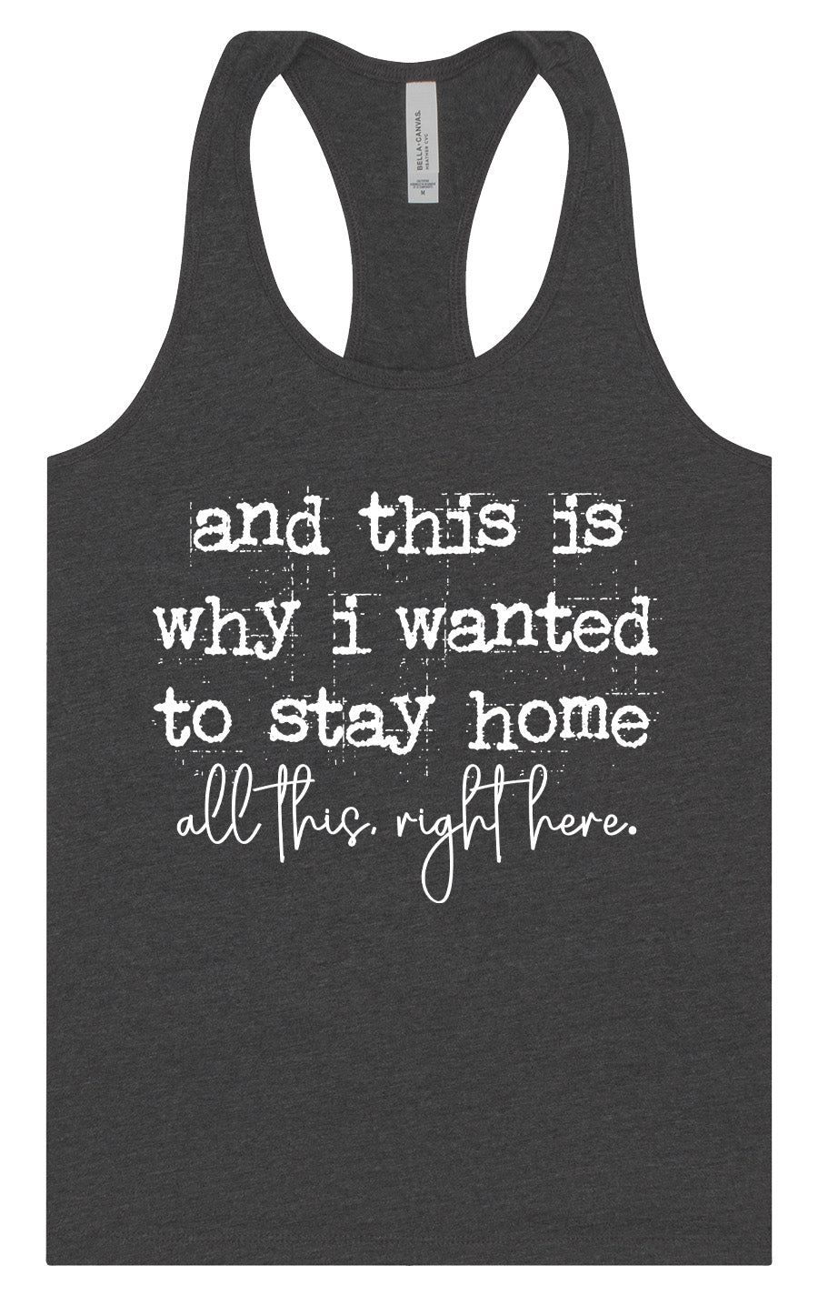 This is Why I Wanted to Stay Home Women's Racerback Tank
