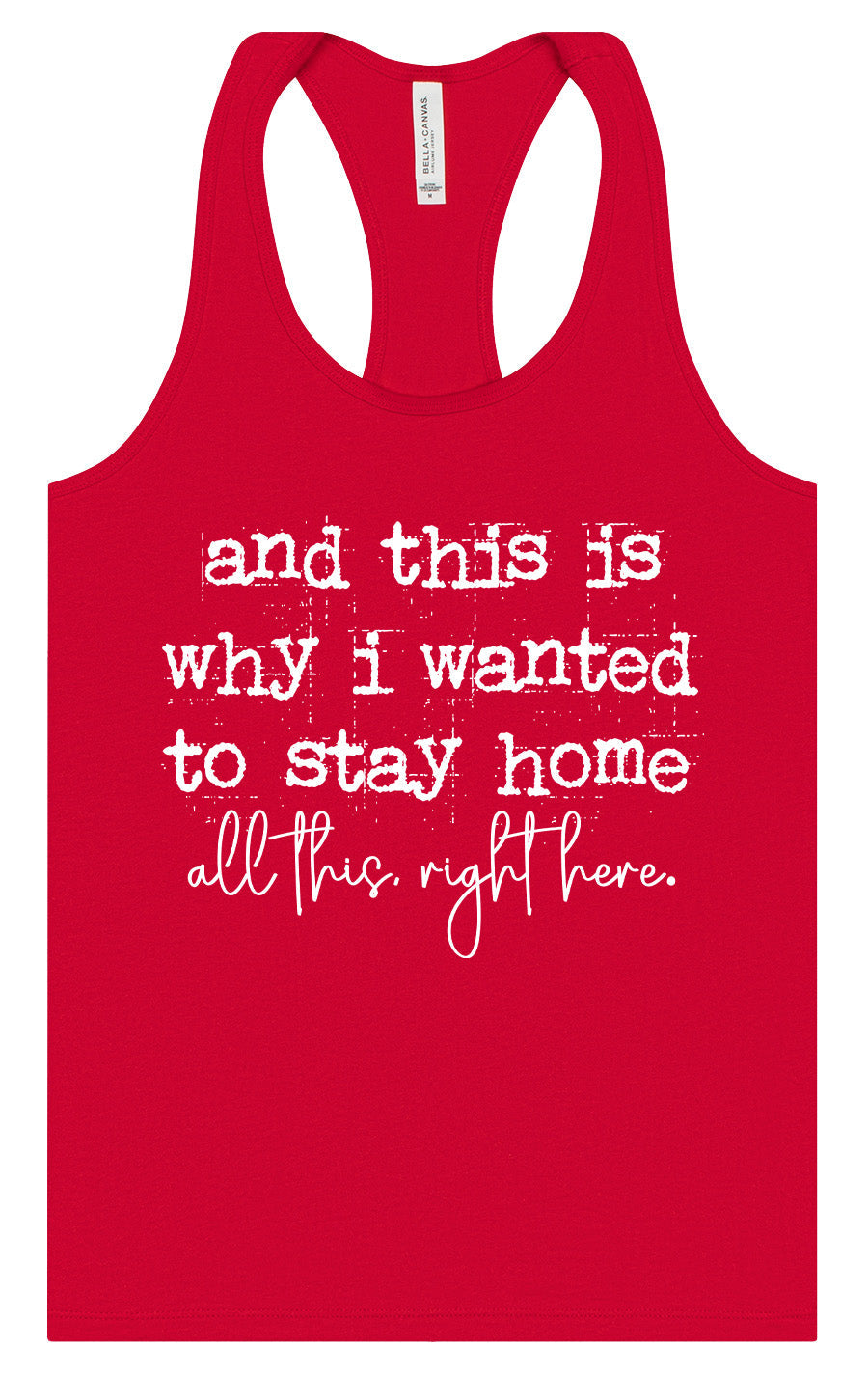This is Why I Wanted to Stay Home Women's Racerback Tank