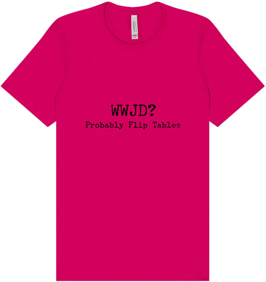 WWJD? Adult Bella Canvas Shirt