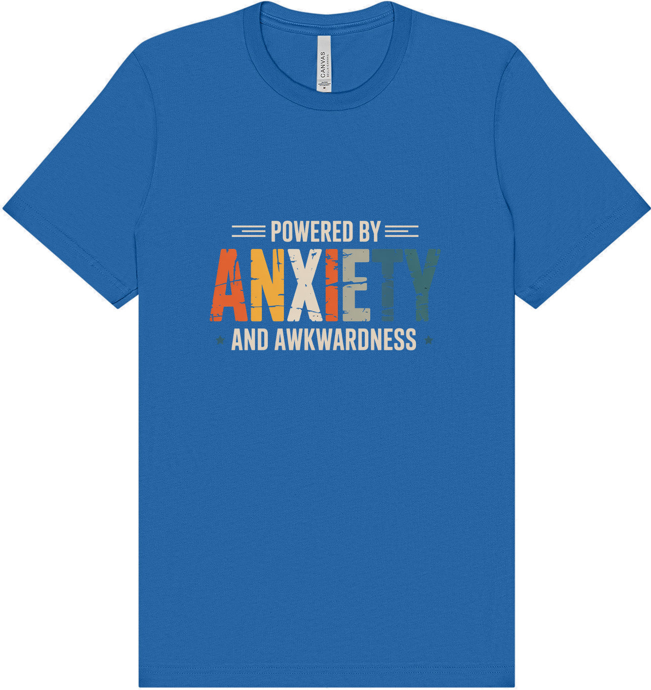 Powered by Anxiety Adult Bella Canvas Shirt