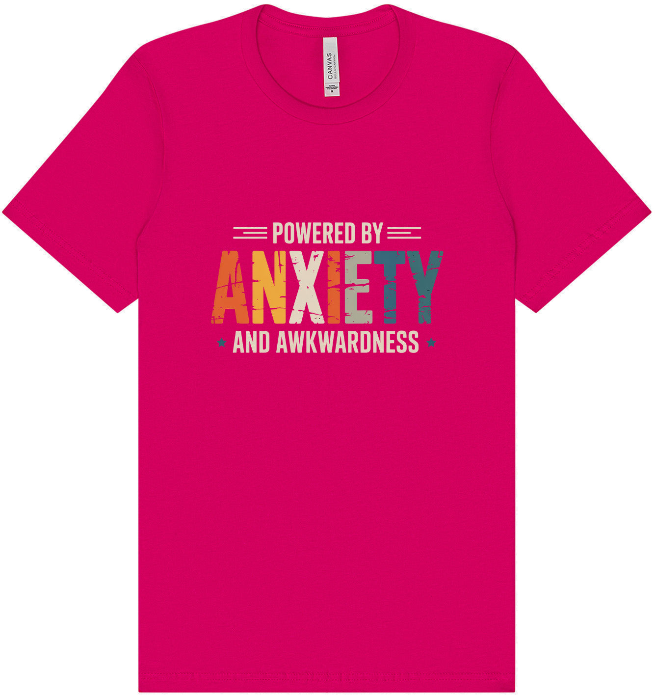 Powered by Anxiety Adult Bella Canvas Shirt