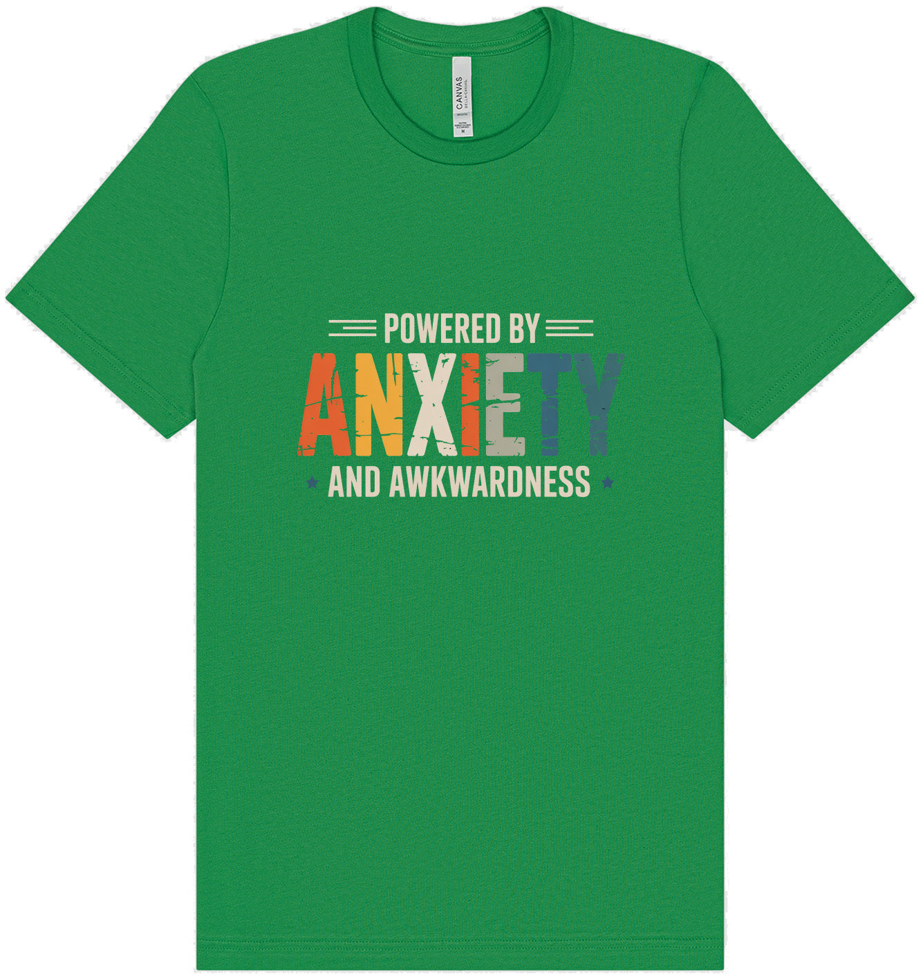 Powered by Anxiety Adult Bella Canvas Shirt