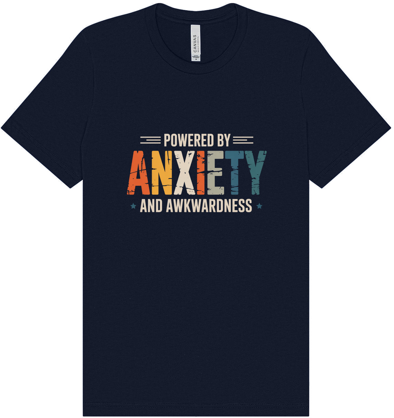 Powered by Anxiety Adult Bella Canvas Shirt