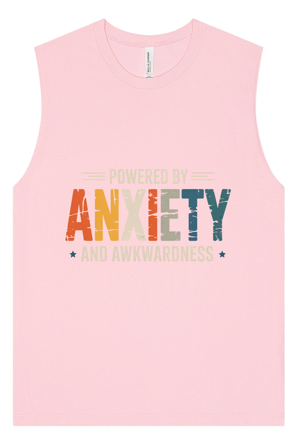 Powered by Anxiety Muscle Tank