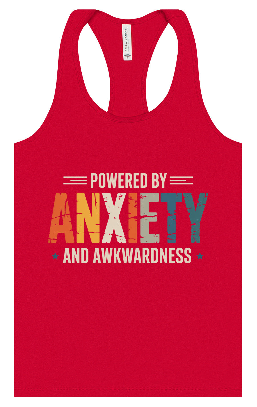 Powered by Anxiety Women's Racerback Tank