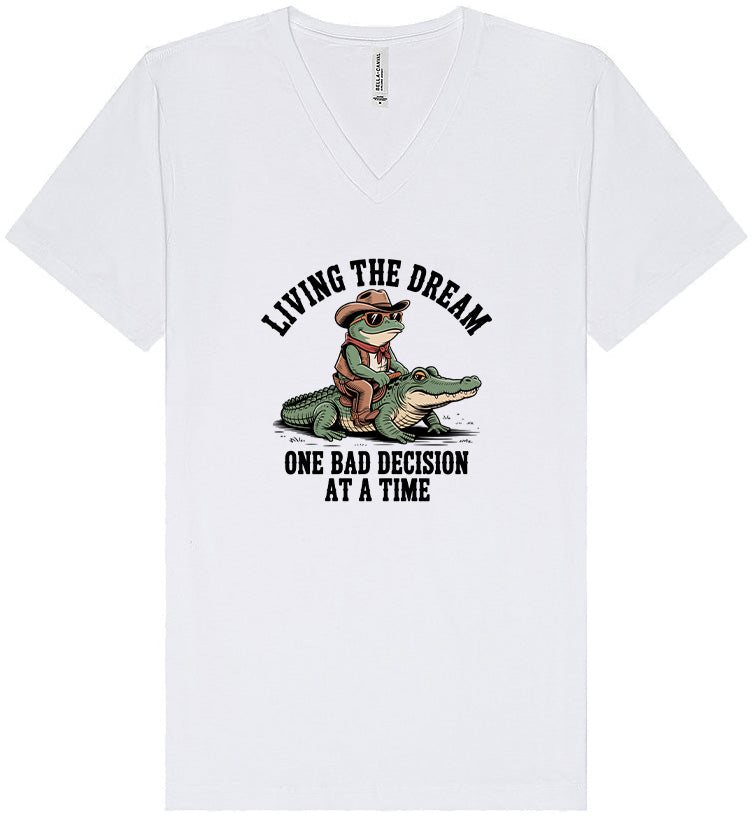 One Bad Decision Unisex V-Neck Shirt